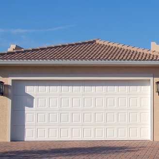 Large home garage door.